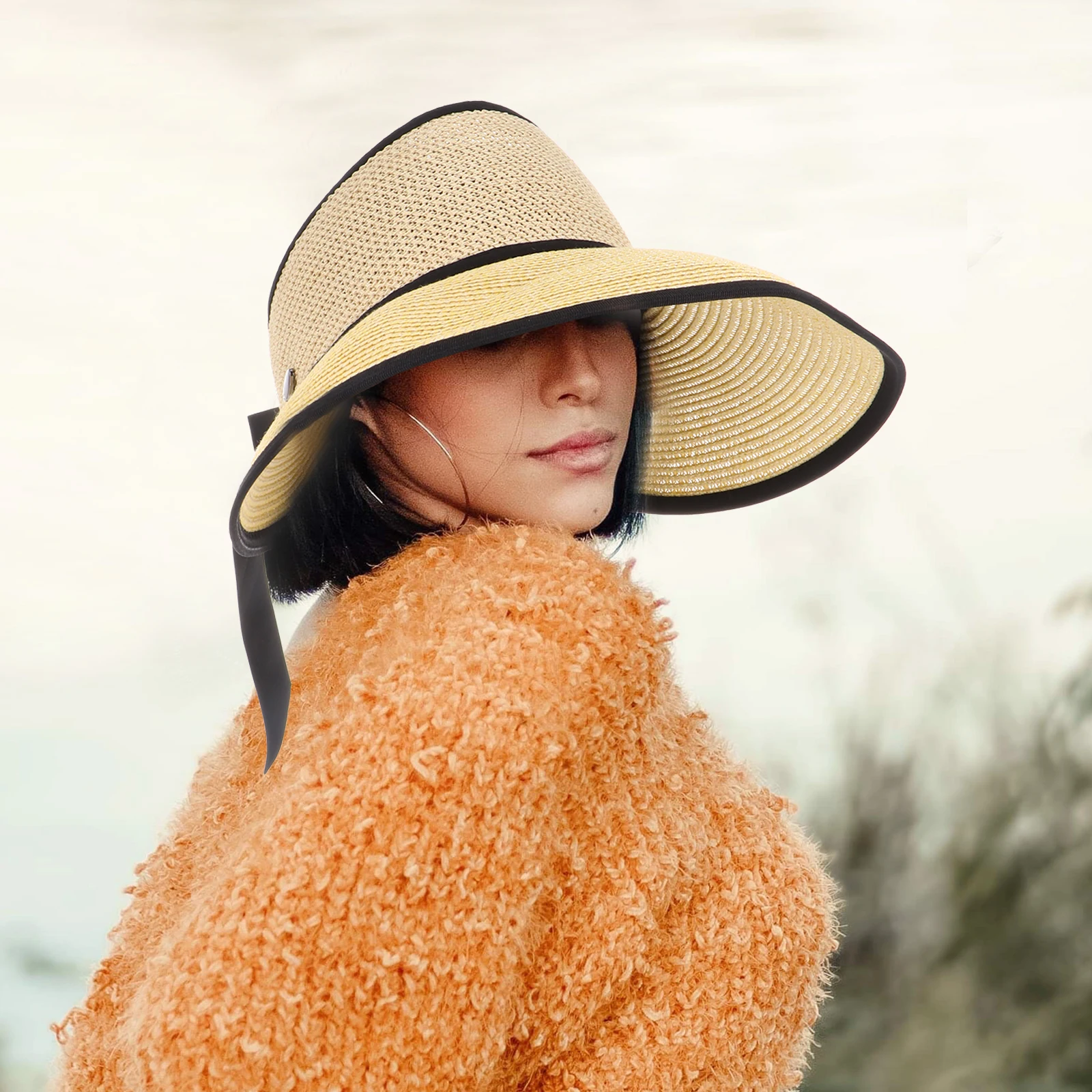 Big Brim Sun Hat Straw Woven Protection Outdoor Handmade Summer Ventilation Wide Brim Hat Durable Sturdy Elegant Design
Big Brim Sun Hat Straw Woven Protection Outdoor Handmade Summer Ventilation Wide Brim Hat Durable Sturdy Elegant Design