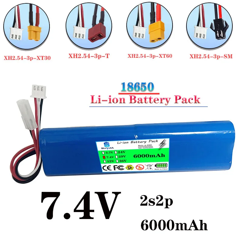 Новый аккумулятор Li-ion XT60 PLUG 2S 7.4V 6000mAh 18650 USB для радиоуправляемых танков Henglong 3818 3819 3838 3839 3869 3888 3889 3909 1/16
Новый аккумулятор Li-ion XT60 PLUG 2S 7.4V 6000mAh 18650 USB для радиоуправляемых танков Henglong 3818 3819 3838 3839 3869 3888 3889 3909 1/16