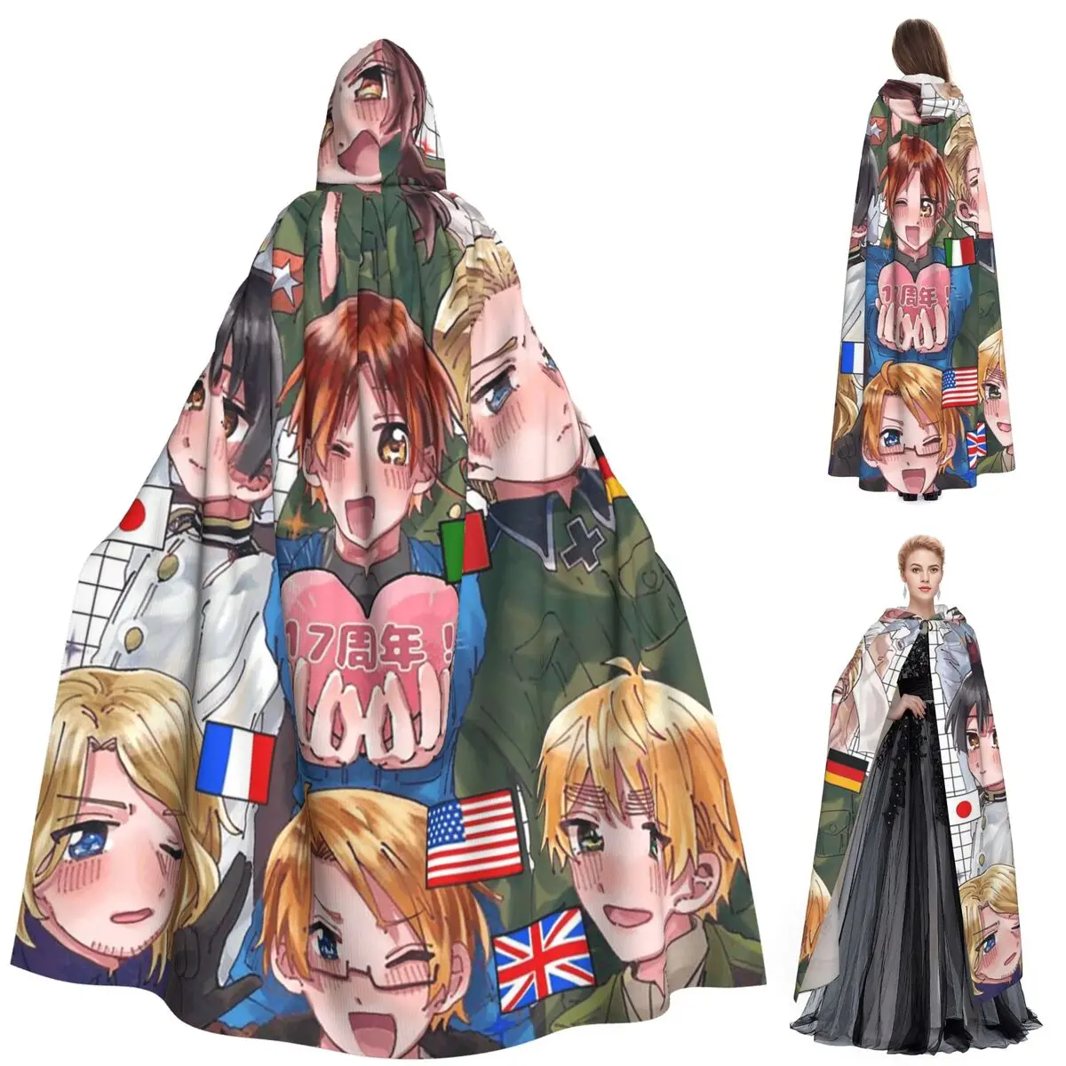 Hetalia Group World Stars длинный плащ с капюшоном ведьма средневековый костюм накидка для косплея Хэллоуин вампир для взрослых унисекс
Hetalia Group World Stars длинный плащ с капюшоном ведьма средневековый костюм накидка для косплея Хэллоуин вампир для взрослых унисекс