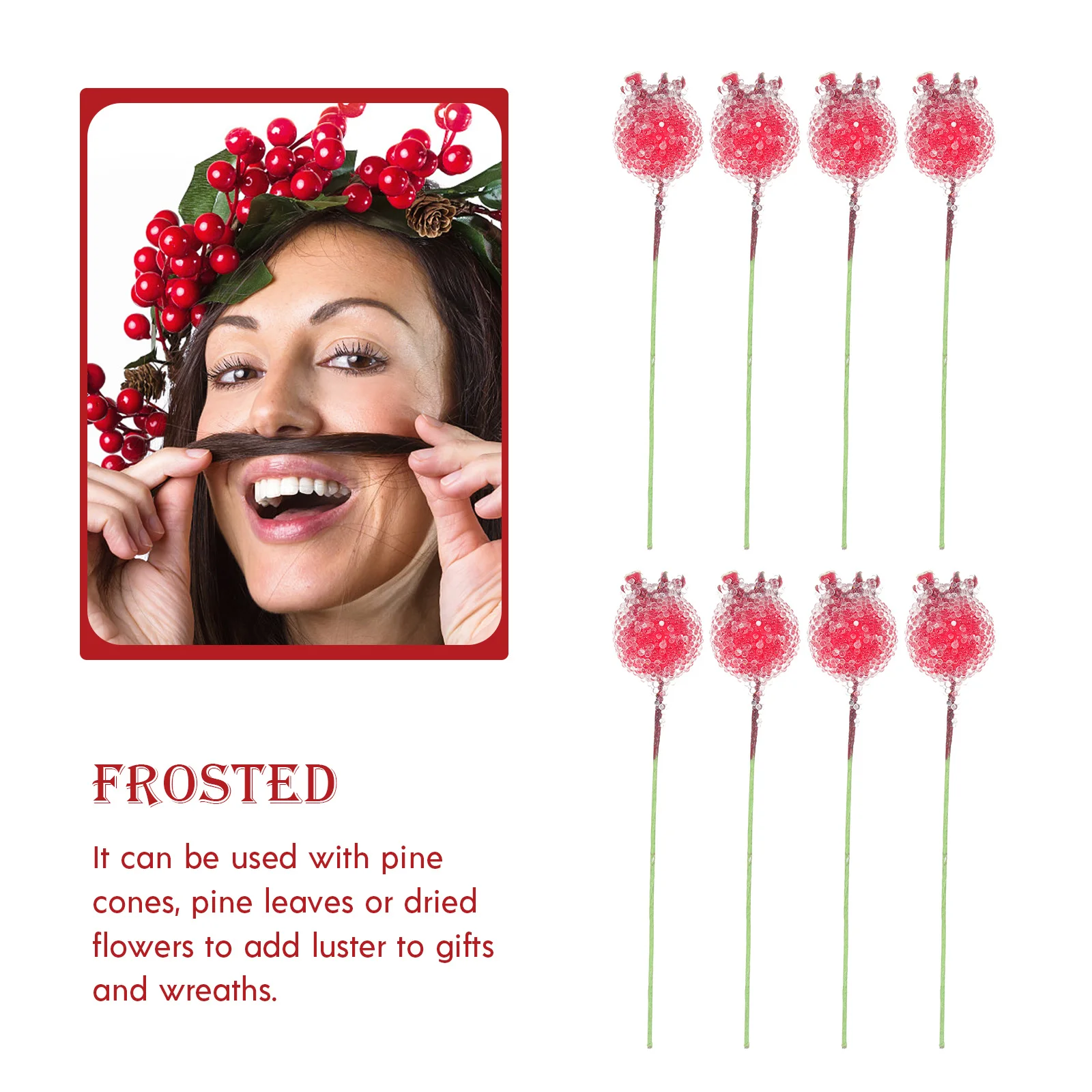 100Pcs Simulation Frosted Berries Christmas Tree Ornaments DIY Craft Decorations for Wedding Party Xmas Wreath Garland
100Pcs Simulation Frosted Berries Christmas Tree Ornaments DIY Craft Decorations for Wedding Party Xmas Wreath Garland