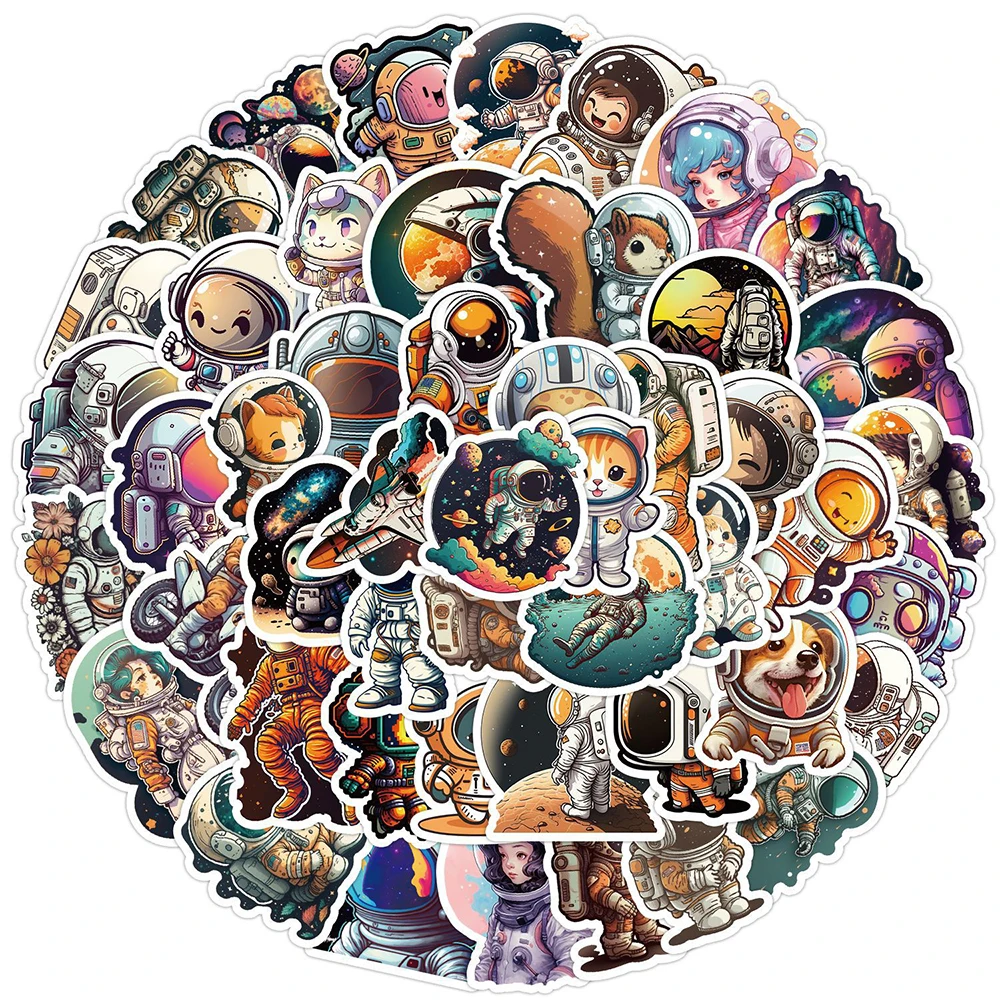 10/30/50PCS Outer Space Astronaut Stickers Aesthetic Cartoon Decoration Decal Waterproof DIY Skateboard Luggage Cool Sticker Toy
10/30/50PCS Outer Space Astronaut Stickers Aesthetic Cartoon Decoration Decal Waterproof DIY Skateboard Luggage Cool Sticker Toy