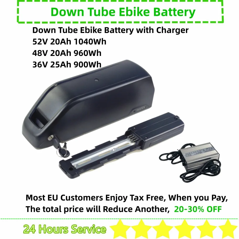 48volt Electric Bike Fat Bike Ebike Battery 48V 20Ah 52V 20Ah 36V 25Ah 20A 25A 30A BMS 21700 Cells Li-ion Battery with Charger
48volt Electric Bike Fat Bike Ebike Battery 48V 20Ah 52V 20Ah 36V 25Ah 20A 25A 30A BMS 21700 Cells Li-ion Battery with Charger