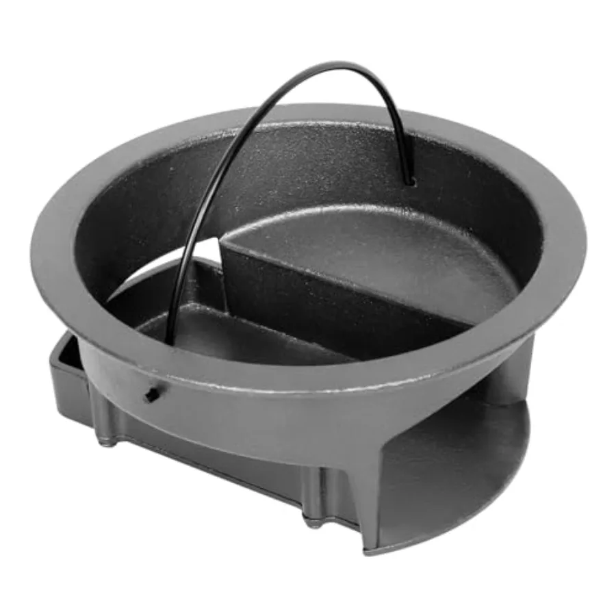 Heavy Duty Cast Iron Ash Can for Kamado Joe Classic Joe Grill Compatible with Original Slid-Out Ash Drawer Fire Grate Fire Bask
Heavy Duty Cast Iron Ash Can for Kamado Joe Classic Joe Grill Compatible with Original Slid-Out Ash Drawer Fire Grate Fire Bask
