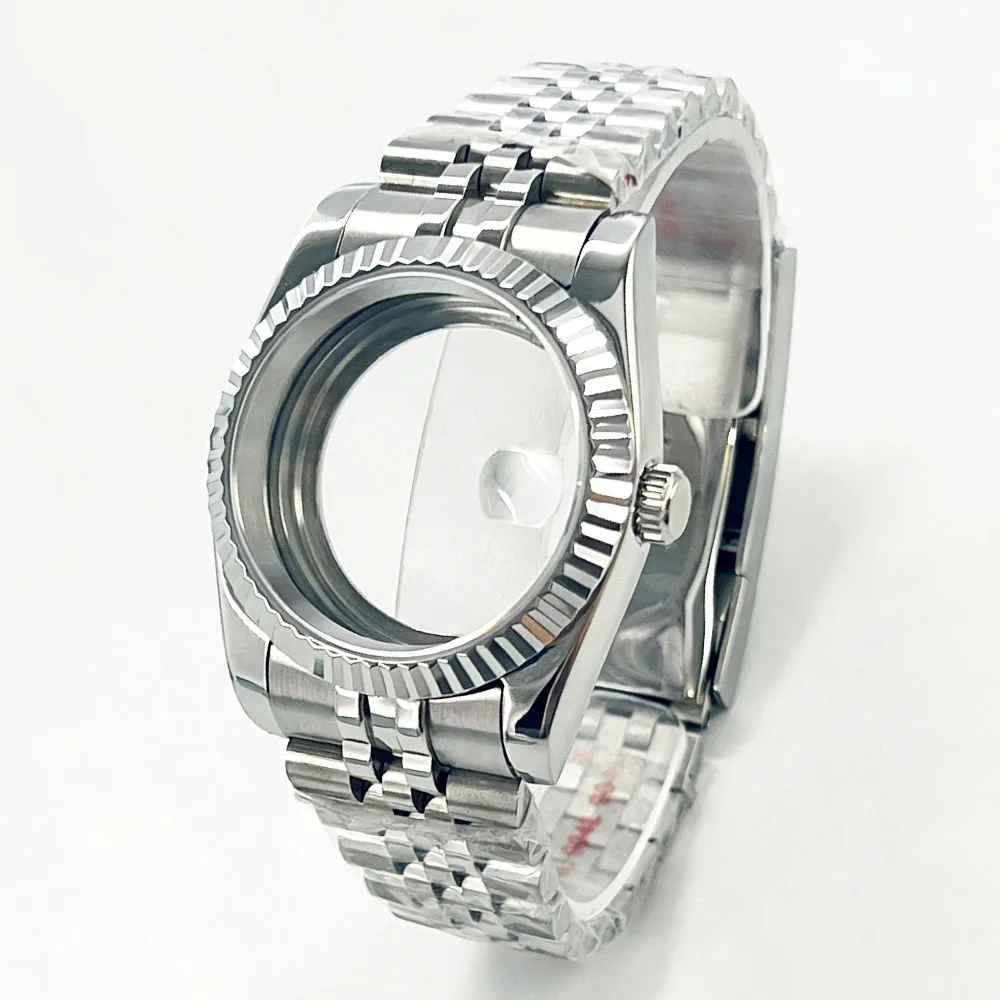 36/41mm Men's Watches Silver/Gold Steel Case Parts For Nh34 Nh35 Nh36 Movement NH35 Dial Sapphire Glass Watch case/strap
36/41mm Men's Watches Silver/Gold Steel Case Parts For Nh34 Nh35 Nh36 Movement NH35 Dial Sapphire Glass Watch case/strap