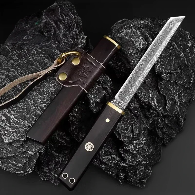 Handmade Damascus boning knife with hard blade outdoor portable bush craft hunting knife wooden sheath
Handmade Damascus boning knife with hard blade outdoor portable bush craft hunting knife wooden sheath
