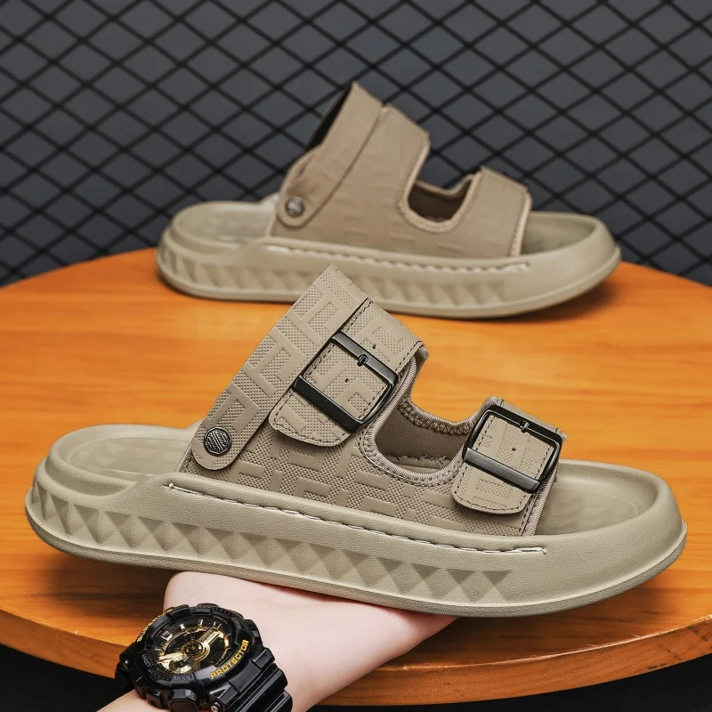Men Sandals Leather Luxury High Quality 2026 Beach Male Sneakers Solid Color Classics Comfortable Non slip Fashion Outdoor Shoes
Men Sandals Leather Luxury High Quality 2026 Beach Male Sneakers Solid Color Classics Comfortable Non slip Fashion Outdoor Shoes