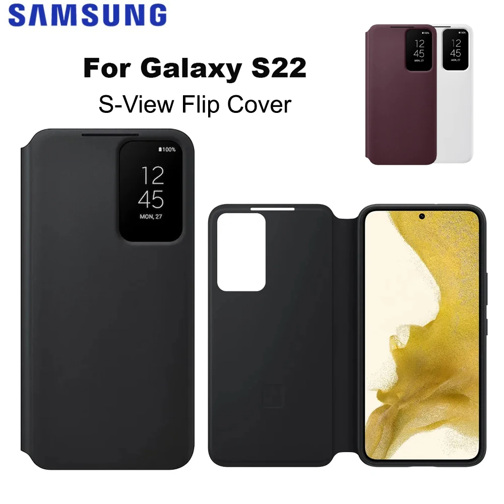 Original Samsung Galaxy S22 S-View Flip Cover EF-ZS901 Smart Clear View window Protective Case for Galaxy S22
Original Samsung Galaxy S22 S-View Flip Cover EF-ZS901 Smart Clear View window Protective Case for Galaxy S22