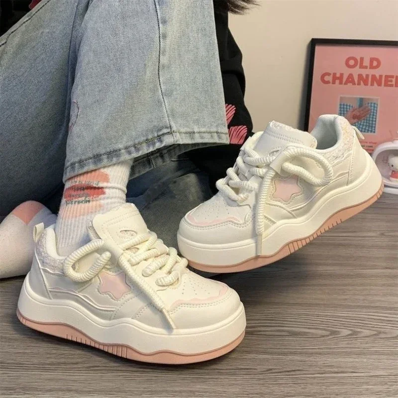 Women Platform Sneakers Lace Up Skateboard Flat Outdoor Comfortable Running Sport Shoe Tennis Walking Sneakers zapatillas mujer
Women Platform Sneakers Lace Up Skateboard Flat Outdoor Comfortable Running Sport Shoe Tennis Walking Sneakers zapatillas mujer