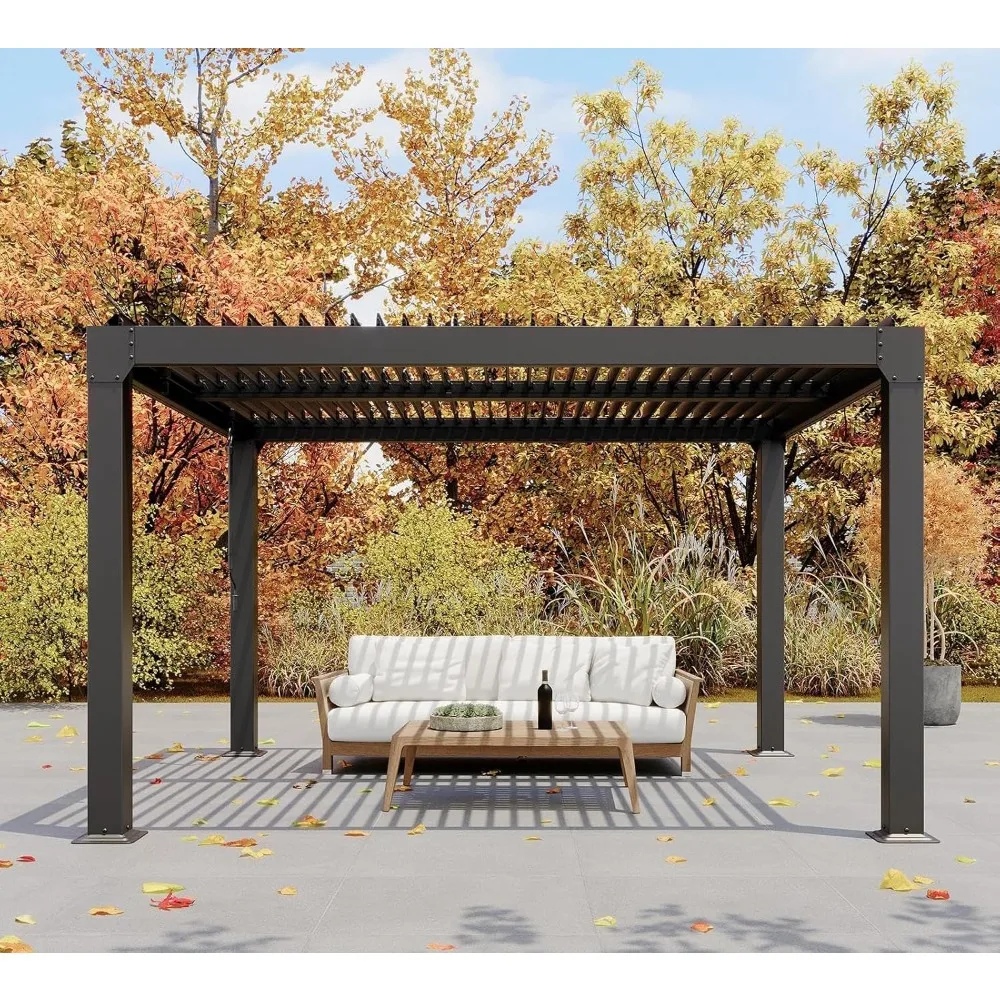 Пергола с регулируемой крышей 10x12 футов, интегрированная дренажная система, простая установка, уличная пергола, на заказ
Пергола с регулируемой крышей 10x12 футов, интегрированная дренажная система, простая установка, уличная пергола, на заказ