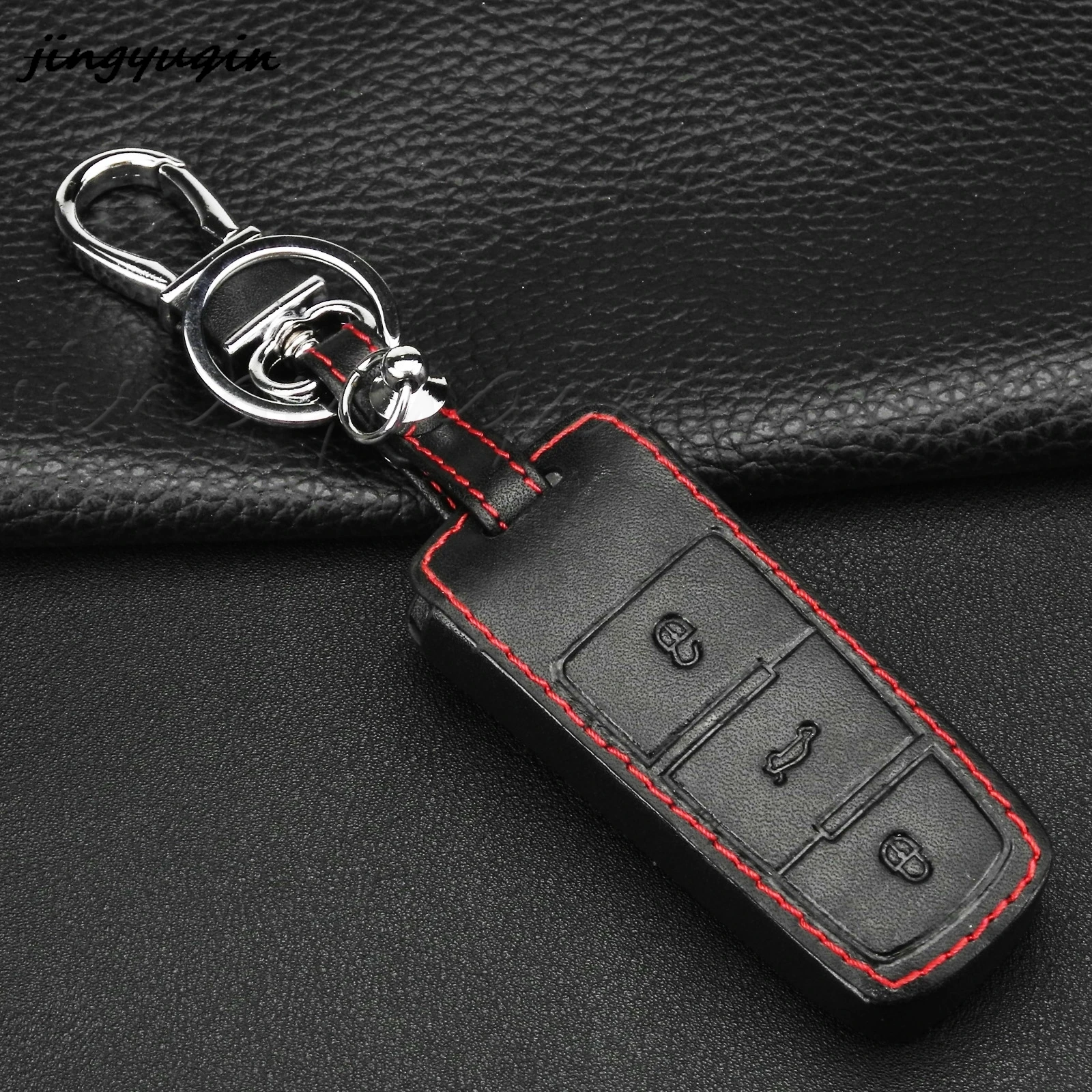 jingyuqin 10pcs/lot 3 Buttons Remote Key Leather Cover Case For VW Passat CC Magotan Keychain Keyring Protector Auto Accessories
jingyuqin 10pcs/lot 3 Buttons Remote Key Leather Cover Case For VW Passat CC Magotan Keychain Keyring Protector Auto Accessories