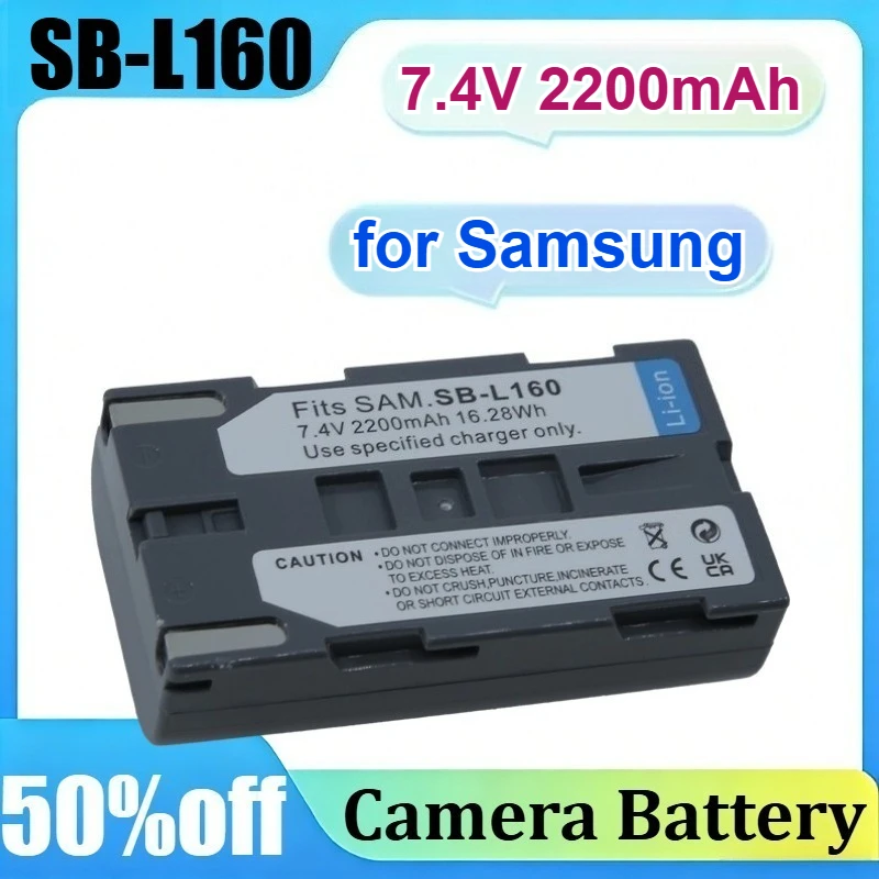 SB-L160 for Samsung SC-L500 SC-L520 SC-L530 7.4V 2200mAh Camera Battery with Charger
SB-L160 for Samsung SC-L500 SC-L520 SC-L530 7.4V 2200mAh Camera Battery with Charger