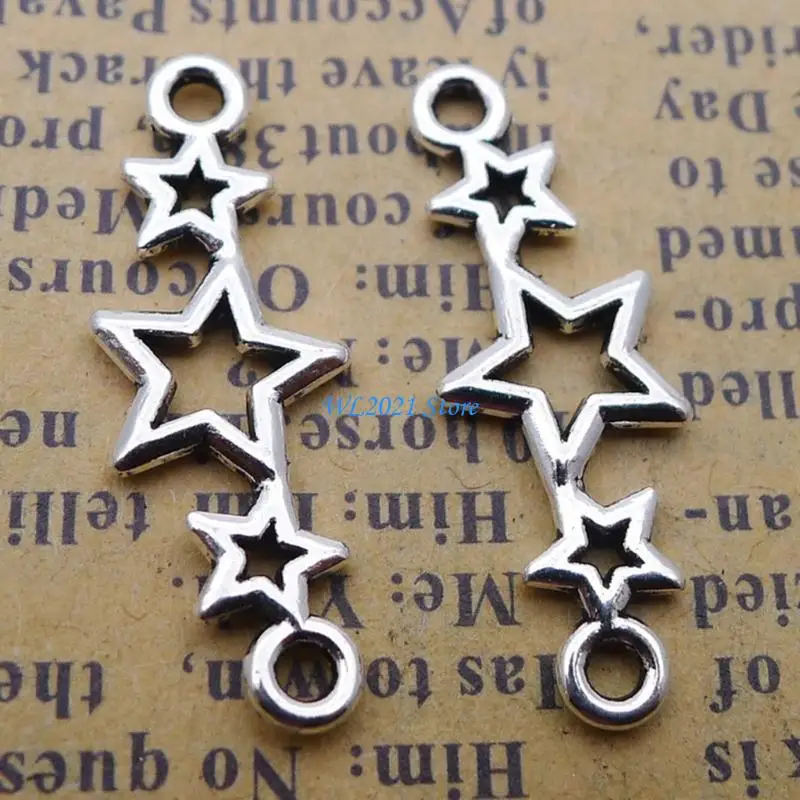 G5GC Set of 400 Five-Pointed Star Pendant Versatile Star Connector Pendants Decorative Crafts Accessories for DIY Projects
G5GC Set of 400 Five-Pointed Star Pendant Versatile Star Connector Pendants Decorative Crafts Accessories for DIY Projects