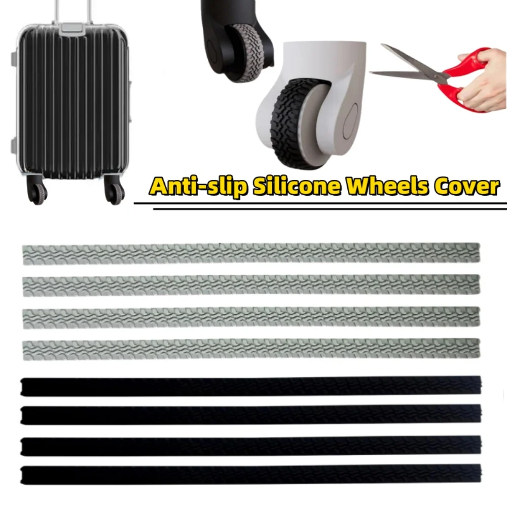 8/4pcs Anti-slip Silicone Wheels Cover Mute Practical Luggage Caster Sleeve Wear Resistant Wheel Protector Travel Accessories
8/4pcs Anti-slip Silicone Wheels Cover Mute Practical Luggage Caster Sleeve Wear Resistant Wheel Protector Travel Accessories