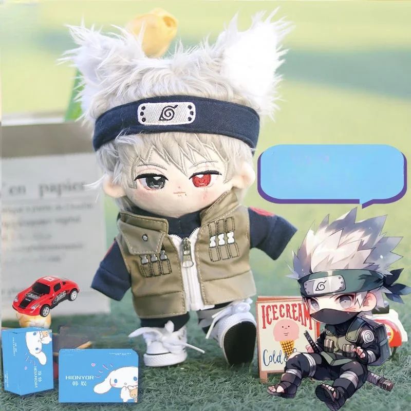 Кукла хатакэ Какаси хлопковая со сменной одеждой, 20 см 
Кукла хатакэ Какаси хлопковая со сменной одеждой, 20 см