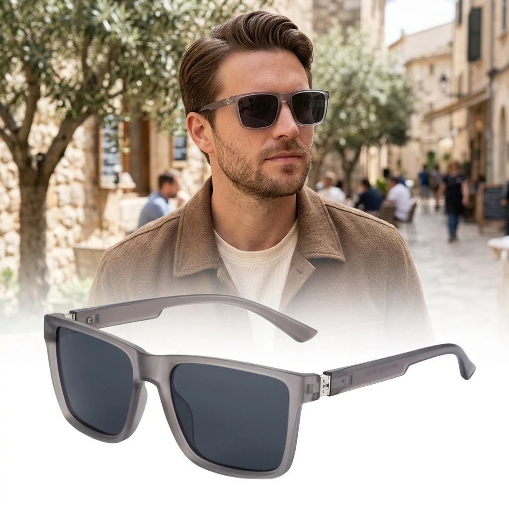 Men's Polarized Square Sunglasses UV400 Outdoor Driving Sun Glasses Retro Fashion Black Frame Shades
Men's Polarized Square Sunglasses UV400 Outdoor Driving Sun Glasses Retro Fashion Black Frame Shades