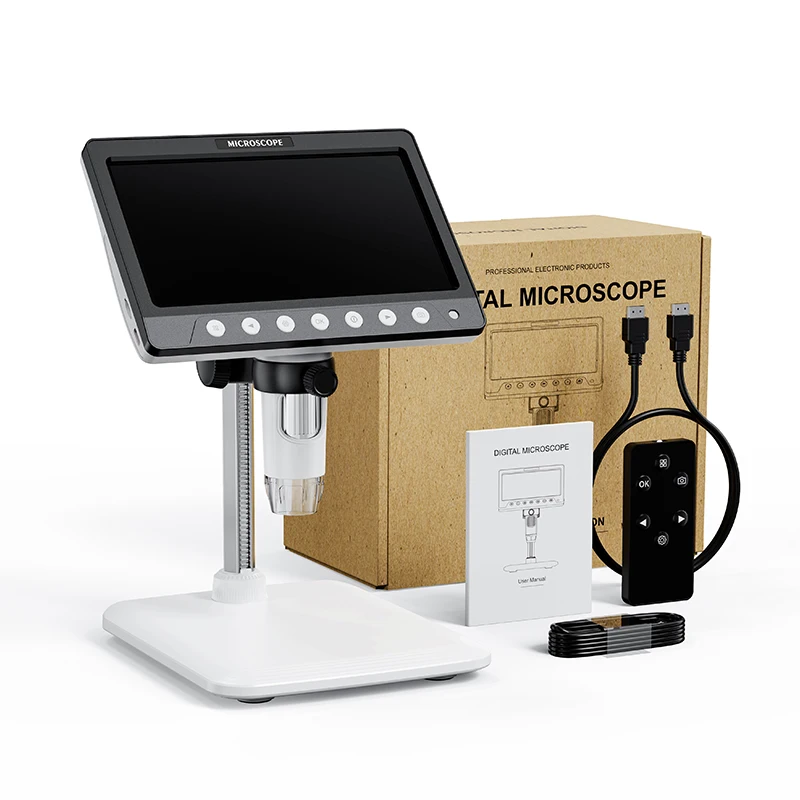 Mobile Repair Tool Optics Scanning Electron Microscope7 Inch LCD Screen 1080P 1200X Digital Microscope for Industrial
Mobile Repair Tool Optics Scanning Electron Microscope7 Inch LCD Screen 1080P 1200X Digital Microscope for Industrial