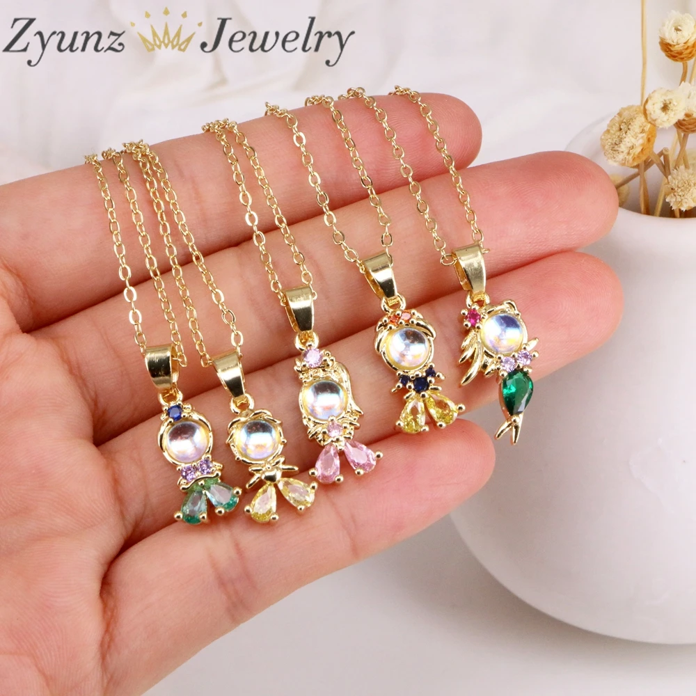 10PCS, Tiny Full CZ Crystal Mermaid Necklaces for Women Copper Gold Plated Princess Necklaces Dainty Jewelry Gifts
10PCS, Tiny Full CZ Crystal Mermaid Necklaces for Women Copper Gold Plated Princess Necklaces Dainty Jewelry Gifts