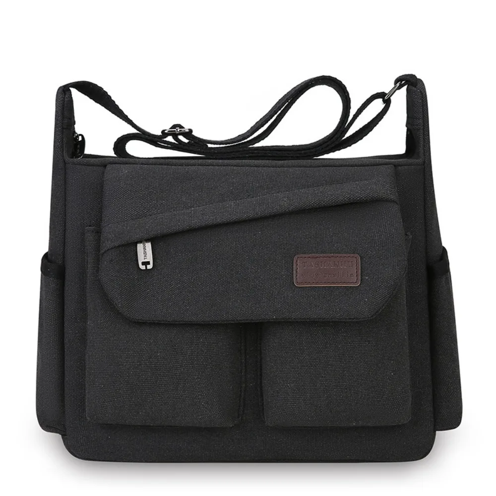 Large Capacity Men Canvas Shoulder Bag Multi Pocket Solid Color Messenger Bag Korean Style All-match Crossbody Bag
Large Capacity Men Canvas Shoulder Bag Multi Pocket Solid Color Messenger Bag Korean Style All-match Crossbody Bag