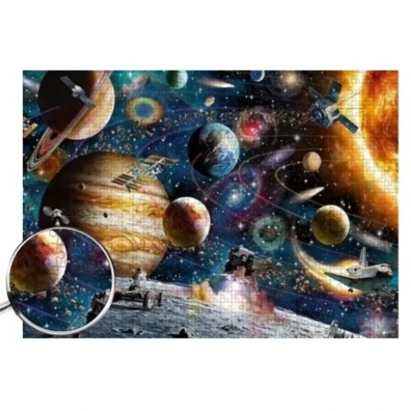 500/1000/1200pcs Space-Themed Jigsaw Puzzle Suitable for Adults & Families - Challenging Brain Teaser with, Planets, Astronauts
500/1000/1200pcs Space-Themed Jigsaw Puzzle Suitable for Adults & Families - Challenging Brain Teaser with, Planets, Astronauts