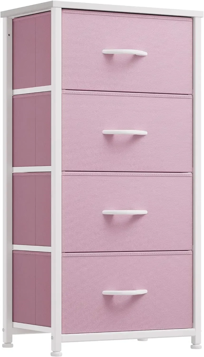 Dresser with 4 Drawers - Storage Tower Unit, Fabric Dresser for Bedroom, Living Room, Closets - Sturdy Steel Frame
Dresser with 4 Drawers - Storage Tower Unit, Fabric Dresser for Bedroom, Living Room, Closets - Sturdy Steel Frame