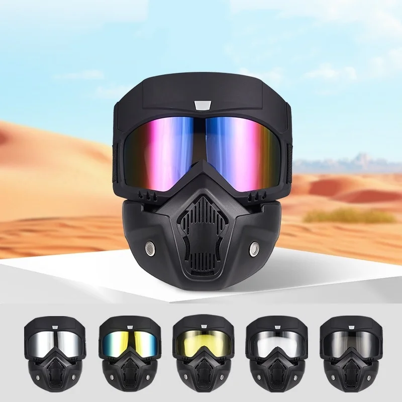 Anti-Glare Full Face Mask with Goggles Off-Road Motorcycle Skiing Splash-Proof Outdoor Sports Kids Adults Gift
Anti-Glare Full Face Mask with Goggles Off-Road Motorcycle Skiing Splash-Proof Outdoor Sports Kids Adults Gift