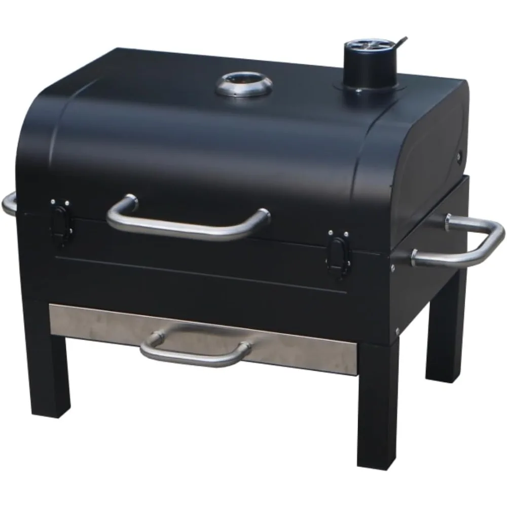 Compact 18-inch 2-Tier Charcoal BBQ Grill with Side Handles and Lid - Ideal for Outdoor Picnics and Tailgates
Compact 18-inch 2-Tier Charcoal BBQ Grill with Side Handles and Lid - Ideal for Outdoor Picnics and Tailgates