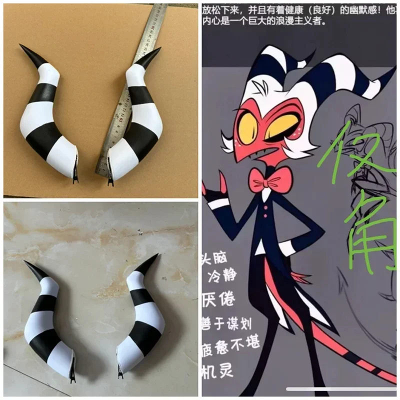 Hazbin Cosplay Hotel Helluva Boss Blitzo Cosplay Horns Demon Devil Horns Headwear Hair Pin Hair Clip Anime Hairpin Halloween
Hazbin Cosplay Hotel Helluva Boss Blitzo Cosplay Horns Demon Devil Horns Headwear Hair Pin Hair Clip Anime Hairpin Halloween