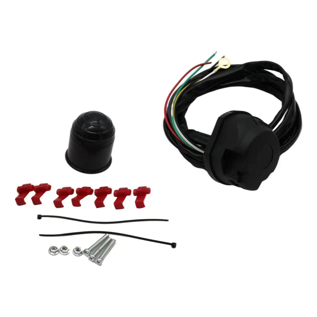12V 7-Way Trailer Plug Cord Wiring Harness Universal Spare Parts Heavy Duty
12V 7-Way Trailer Plug Cord Wiring Harness Universal Spare Parts Heavy Duty