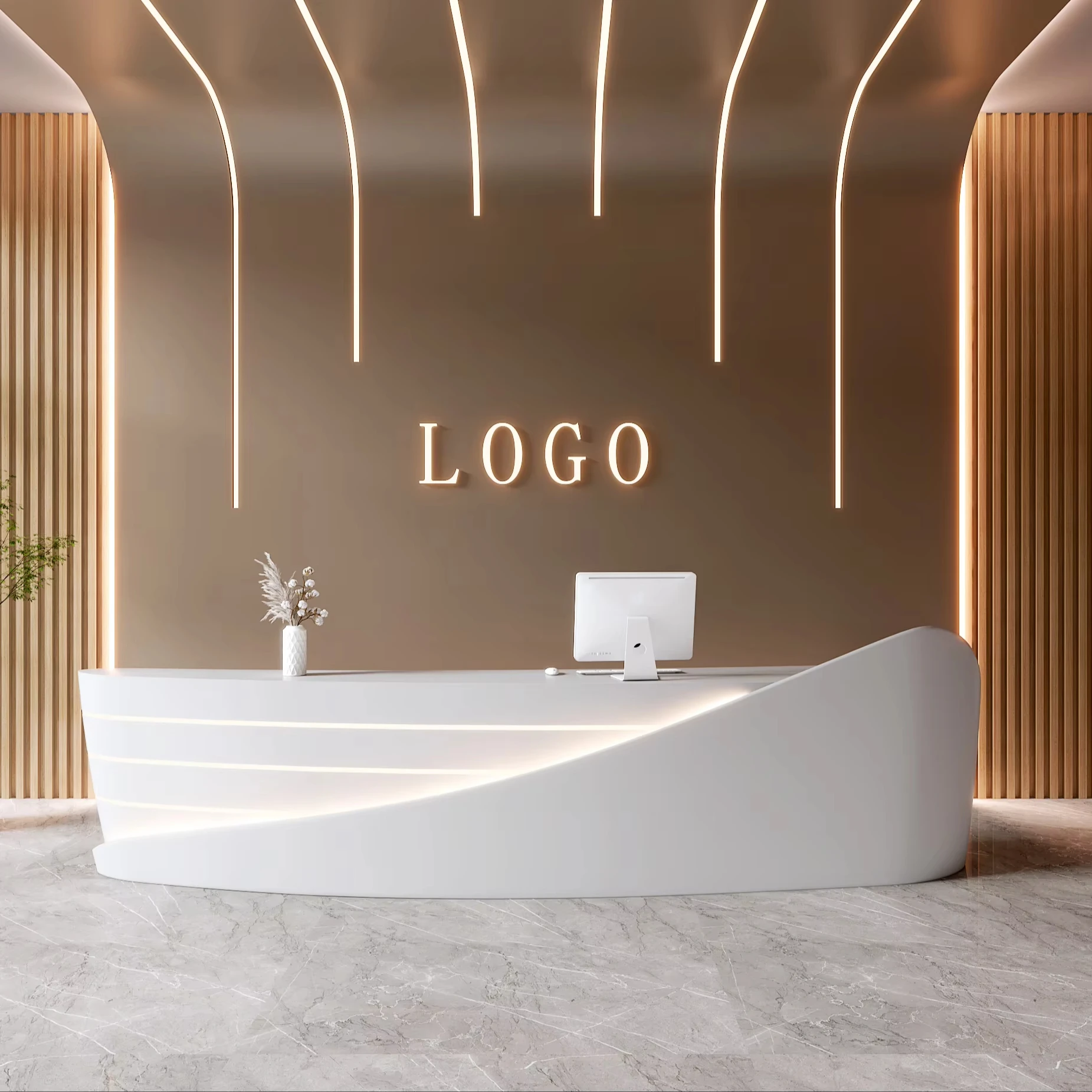 *Modern Wooden Reception Counter with LED Light for Office Hotel Beauty Salon Customizable Durable Eco Friendly Design
*Modern Wooden Reception Counter with LED Light for Office Hotel Beauty Salon Customizable Durable Eco Friendly Design