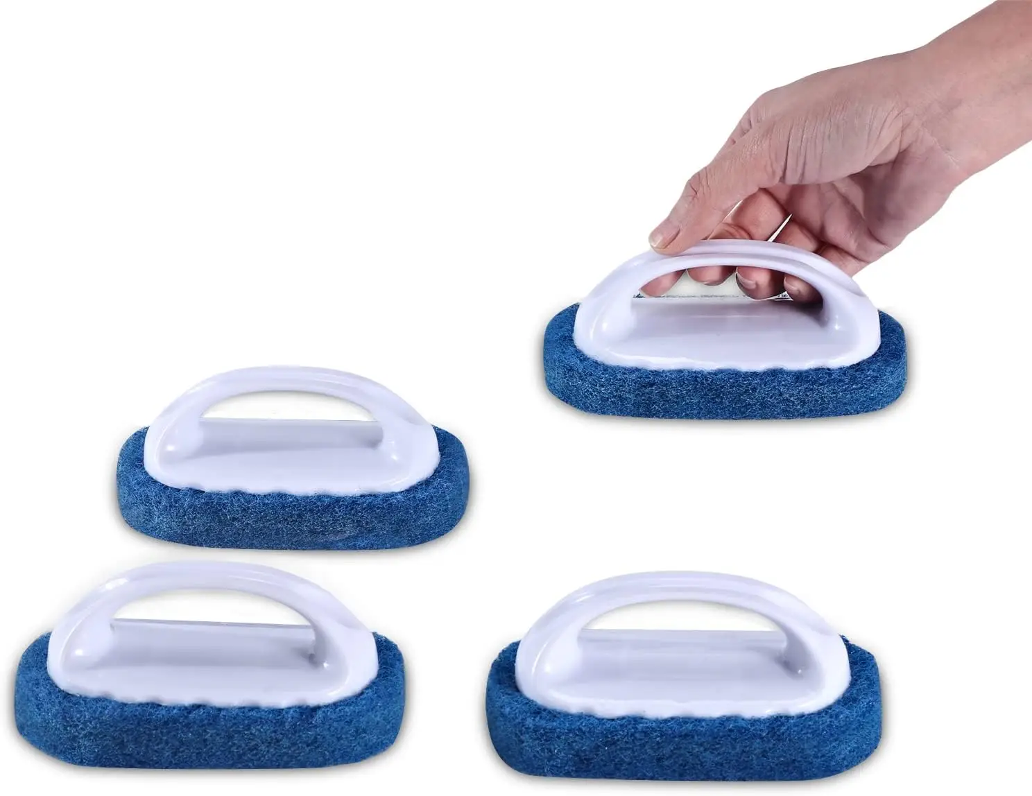4-Piece Scouring Pad Brush Kit with Handle for Kitchen and Bathroom Cleaning
4-Piece Scouring Pad Brush Kit with Handle for Kitchen and Bathroom Cleaning
