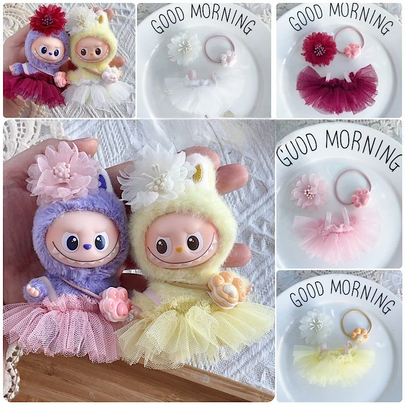 For 10cm Labubu Clothing Set Mini Ballet Skirt outfit New 4.0 Labubu Clothes Skirt Cat Claw Hair Clip Bag Doll Accessories
For 10cm Labubu Clothing Set Mini Ballet Skirt outfit New 4.0 Labubu Clothes Skirt Cat Claw Hair Clip Bag Doll Accessories