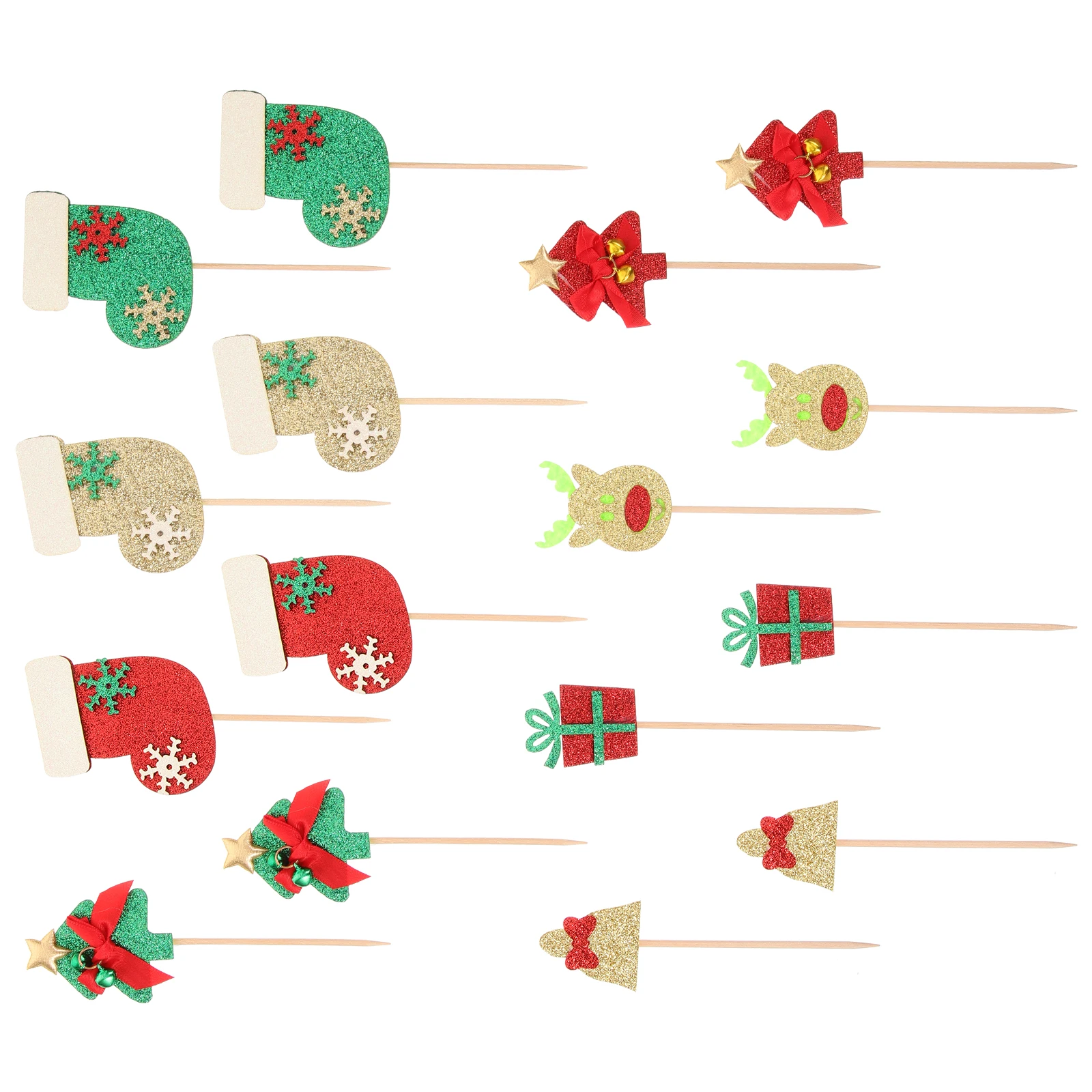 16pcs Christmas Cake Toppers Eco Friendly Safe Picks Ideal Cake Cupcake Muffin Bread Fruit Decorations Party Atmosphere
16pcs Christmas Cake Toppers Eco Friendly Safe Picks Ideal Cake Cupcake Muffin Bread Fruit Decorations Party Atmosphere