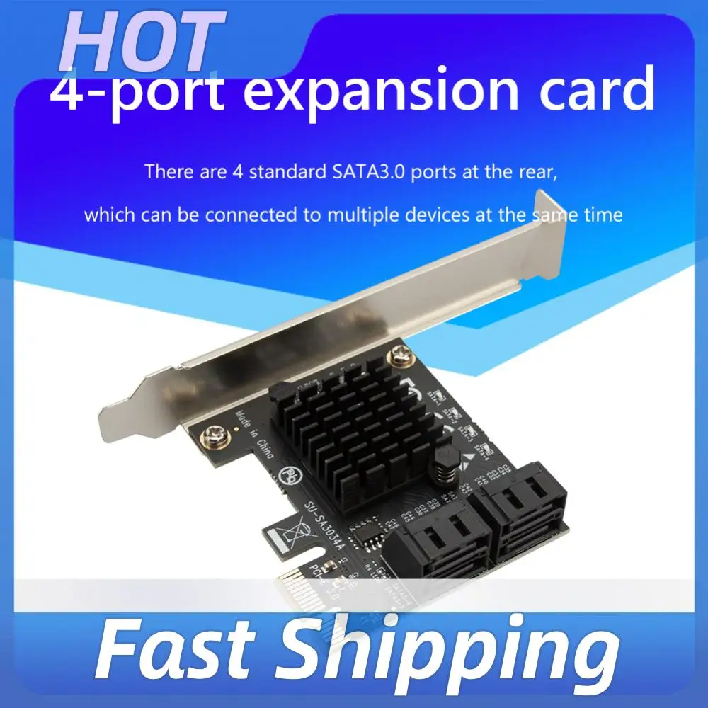 Image Card Extension Cable Adapter Card PCIe SATA Adapter 4 Port SATA III to PCI Express 3.0 X1 Internal Expansion Card
Image Card Extension Cable Adapter Card PCIe SATA Adapter 4 Port SATA III to PCI Express 3.0 X1 Internal Expansion Card