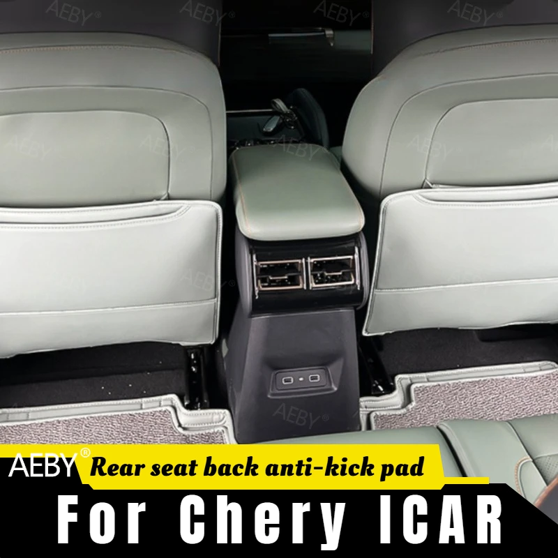 AEBY For Chery ICAR Seat back protection pad Anti-kick pad,backrest kick pad,Rear Seat Cover,Leather trim,Car accessories
AEBY For Chery ICAR Seat back protection pad Anti-kick pad,backrest kick pad,Rear Seat Cover,Leather trim,Car accessories