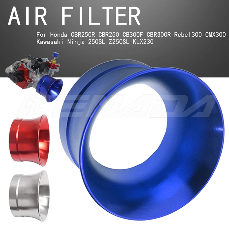 For Honda CBR250R CBR250 2011-2013 CB300F CBR300 2017-2019 Rebel300 CMX300 Universal 53mm Air Filter Motorbike Wind Cup Horn Cup
For Honda CBR250R CBR250 2011-2013 CB300F CBR300 2017-2019 Rebel300 CMX300 Universal 53mm Air Filter Motorbike Wind Cup Horn Cup
