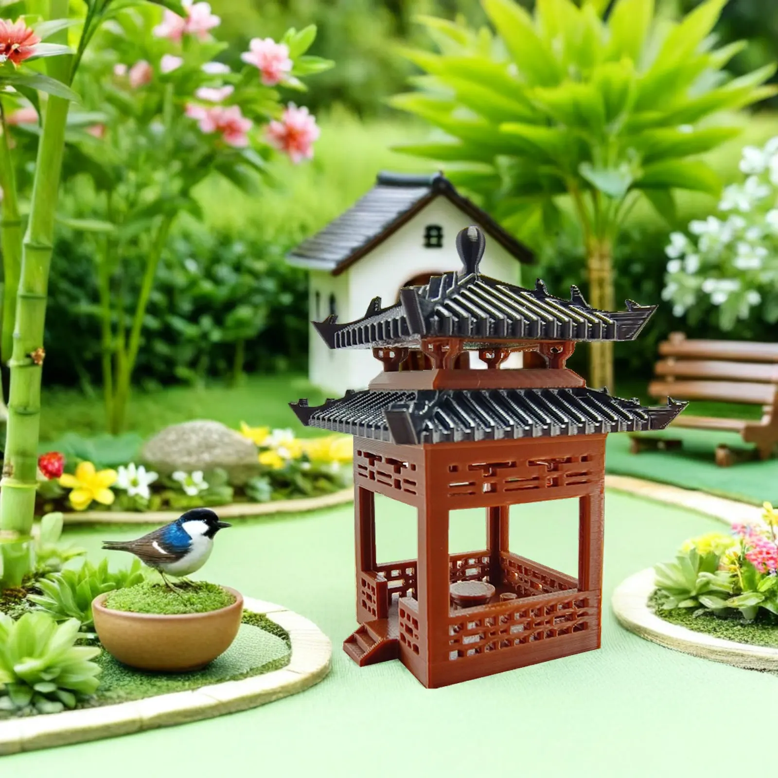 Mini Pavilion Ornament Chinese Zen Garden Decor Style Micro Landscape Aquarium Fairy Garden Desktop Decoration Asian
Mini Pavilion Ornament Chinese Zen Garden Decor Style Micro Landscape Aquarium Fairy Garden Desktop Decoration Asian