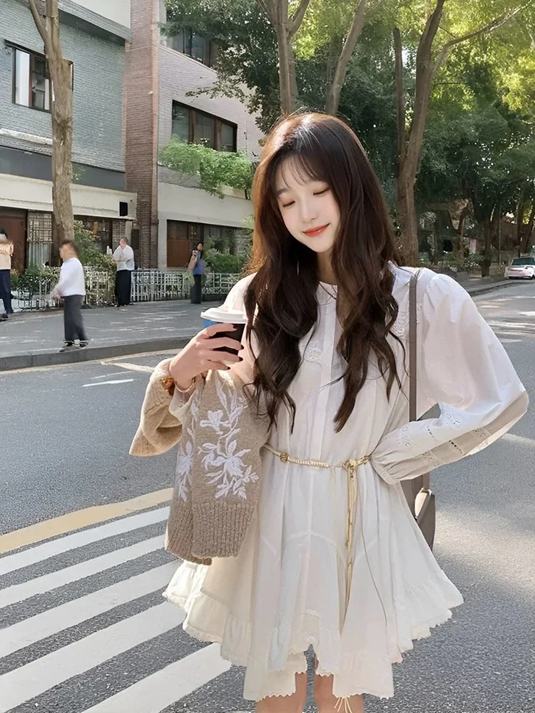 Lace Patchwork Asymmetrical Hem A-Line Dress Women's round Neck Summer Vacation Dress Silk Cotton Long Sleeve Printed Dress
Lace Patchwork Asymmetrical Hem A-Line Dress Women's round Neck Summer Vacation Dress Silk Cotton Long Sleeve Printed Dress