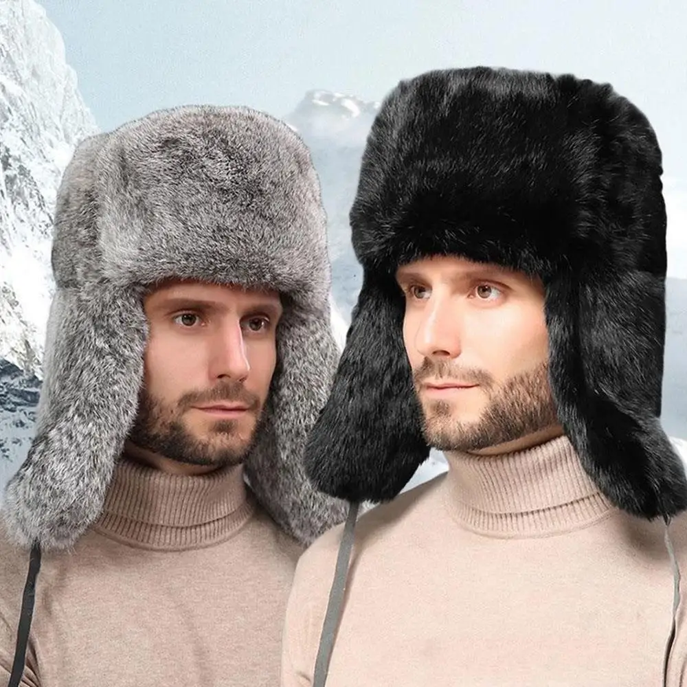 Мужская зимняя модная шапка Lei Feng из искусственного кроличьего меха, унисекс, пушистая плюшевая пушистая шапка-пуловер, уличная морозостойкая шапка-бини для снежного дня
Мужская зимняя модная шапка Lei Feng из искусственного кроличьего меха, унисекс, пушистая плюшевая пушистая шапка-пуловер, уличная морозостойкая шапка-бини для снежного дня