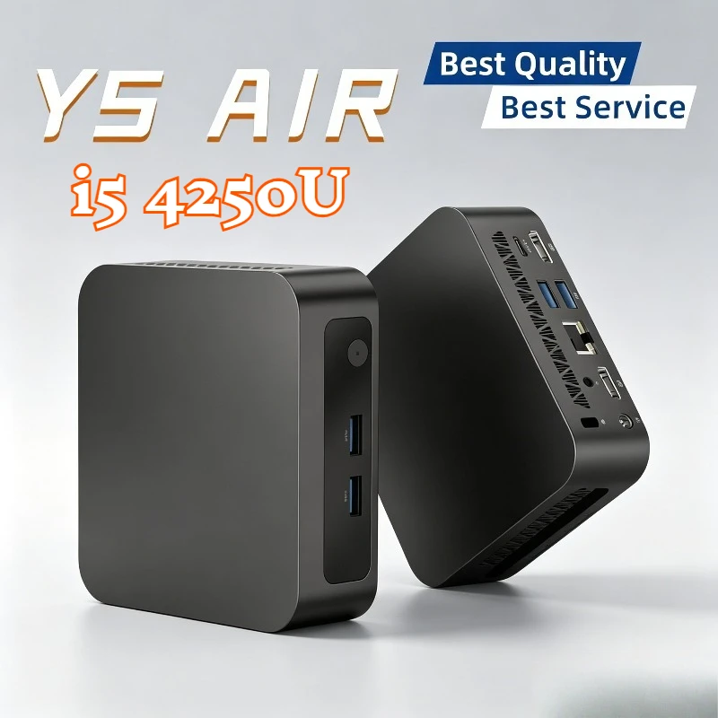 Mini PC CPU Y5 8G Desktop AIR USB3.0 M.2 Win11Pro Intel New i5 4250U BT4.2 128G ROM Mini PC RAM VGA Computer WiFi