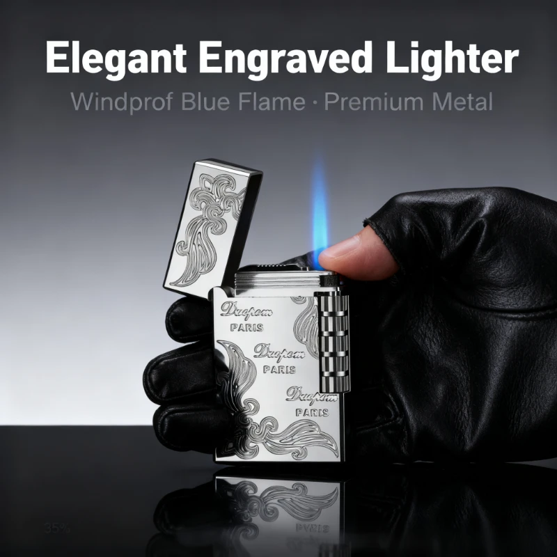 Cigar Torch Lighter - 2025 Metal Body, Butane Gas, Grinding Wheel Side Slip Ignition, Windproof & Bright Sound, Men's Gift
Cigar Torch Lighter - 2025 Metal Body, Butane Gas, Grinding Wheel Side Slip Ignition, Windproof & Bright Sound, Men's Gift