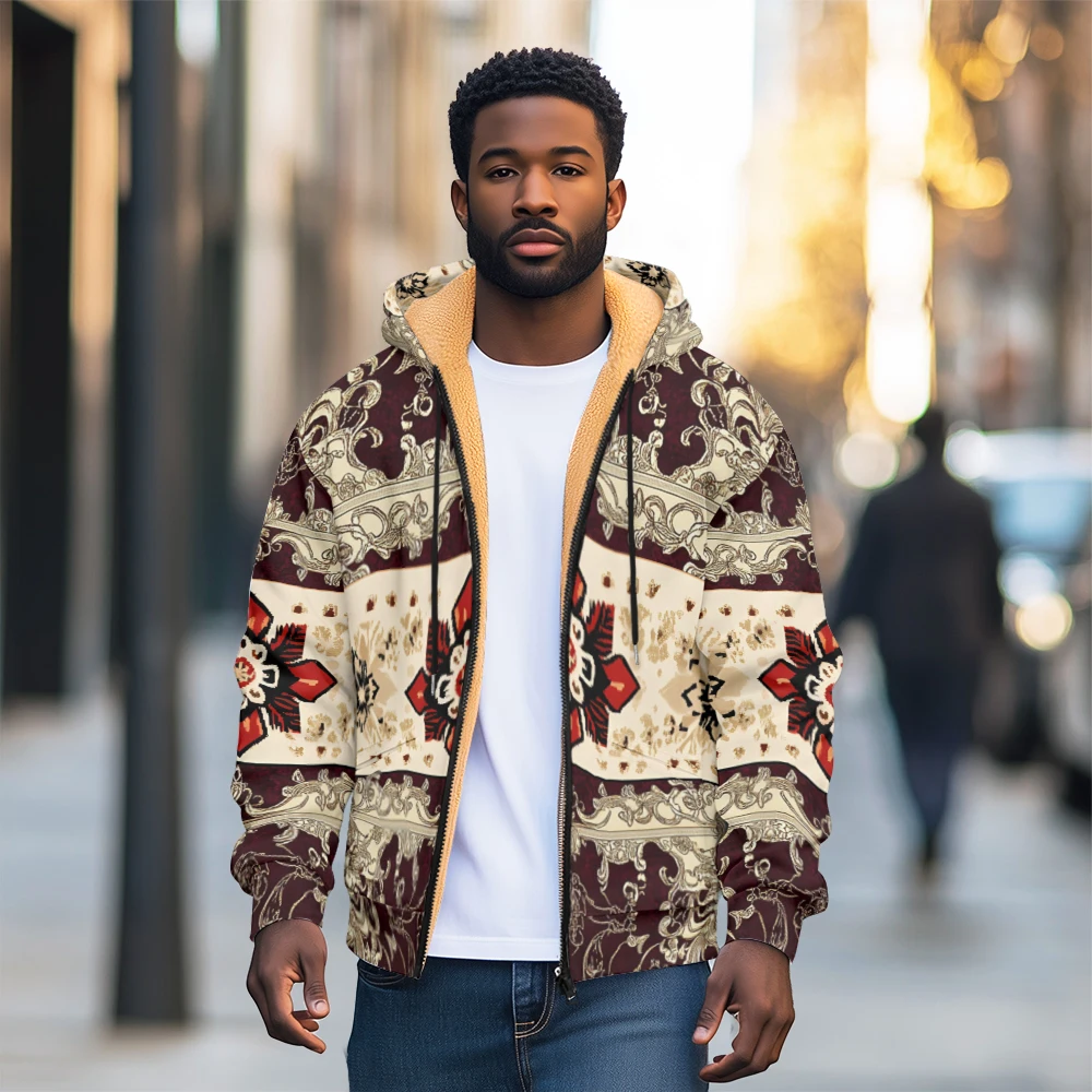 Men's wool cardigan hooded sweatshirt winter coat wool fleece cold resistant sweatshirt trendy print men clothing
Men's wool cardigan hooded sweatshirt winter coat wool fleece cold resistant sweatshirt trendy print men clothing