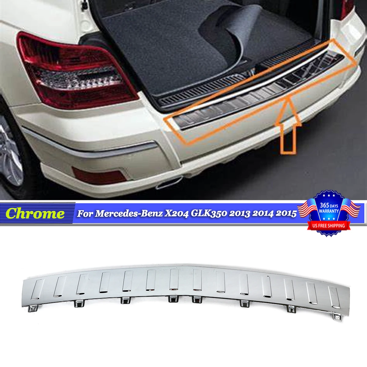 For Mercedes Benz X204 GLK300 GLK350 GLK250 2010-2015 Chrome Rear Bumper Step Plate Cover 2048850411 Trunk Step Pad Trim
For Mercedes Benz X204 GLK300 GLK350 GLK250 2010-2015 Chrome Rear Bumper Step Plate Cover 2048850411 Trunk Step Pad Trim