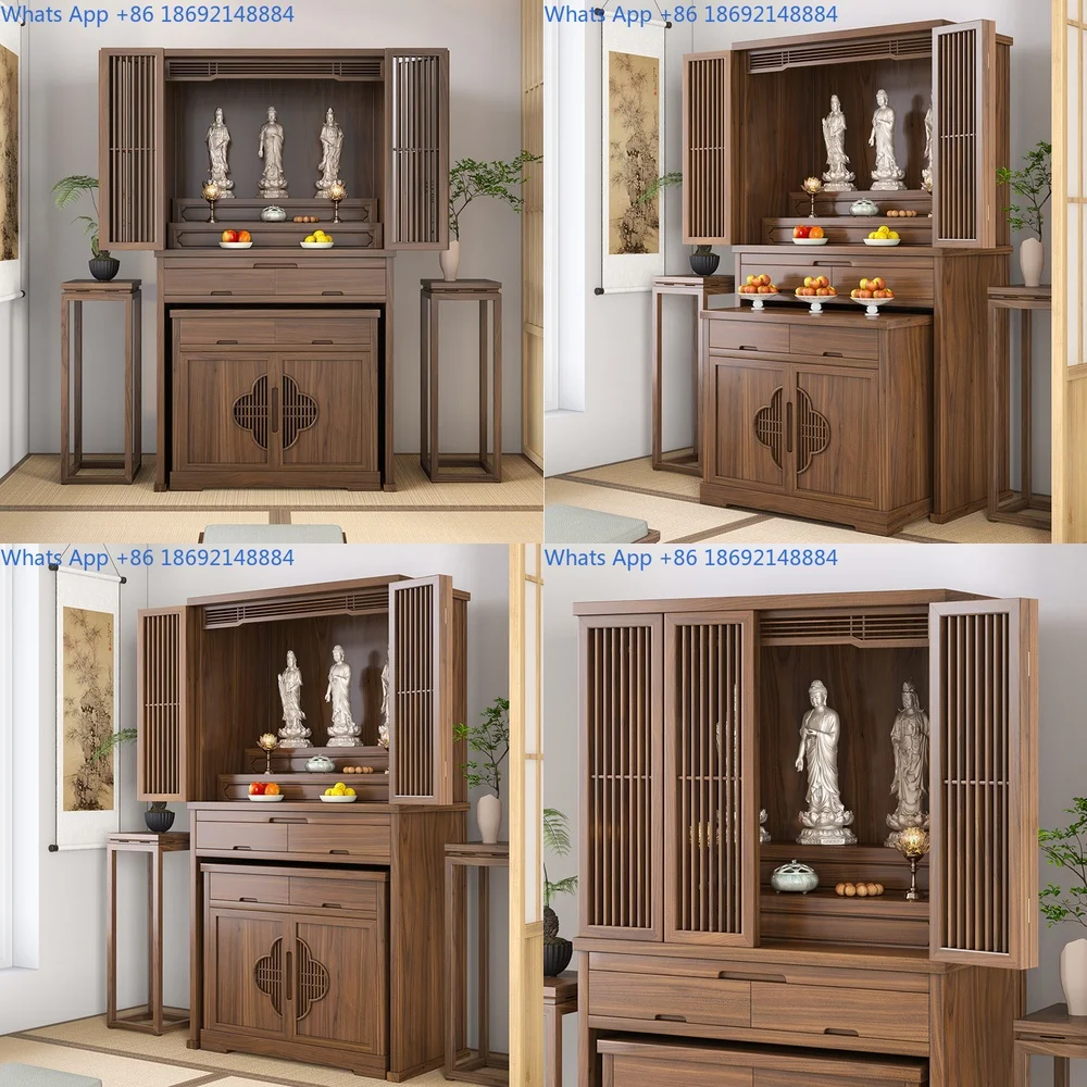 Solid wood Buddha niche, black walnut wood Buddha niche, cabinet, Buddha altar, altar, Bodhisattva cabinet
Solid wood Buddha niche, black walnut wood Buddha niche, cabinet, Buddha altar, altar, Bodhisattva cabinet