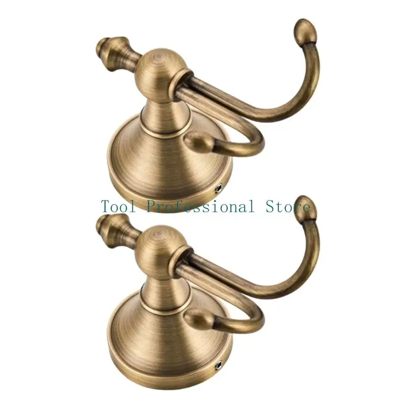 57QF Vintage Brass Wall Hook Towel Hanger Wall Mounted Coat Hook Home Storage Hook Double Prongs Hook for Coat Hat Clothing
57QF Vintage Brass Wall Hook Towel Hanger Wall Mounted Coat Hook Home Storage Hook Double Prongs Hook for Coat Hat Clothing