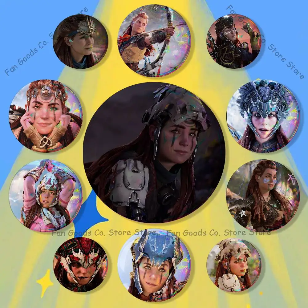 Aloy H-Horizon Z-Zero Dawn Badges Creative Tinplate Button Pins Brooch Creative Quotes Badge Clothes Backpack Jewelry Gift
Aloy H-Horizon Z-Zero Dawn Badges Creative Tinplate Button Pins Brooch Creative Quotes Badge Clothes Backpack Jewelry Gift