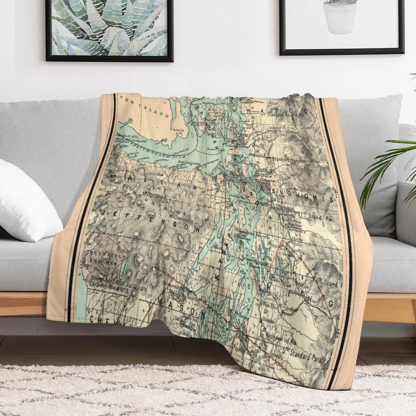 Vintage Map of The Puget Sound (1883) Throw Blanket Thin Soft Plush Plaid Blankets
Vintage Map of The Puget Sound (1883) Throw Blanket Thin Soft Plush Plaid Blankets