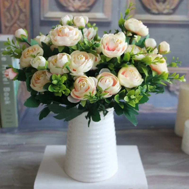 1 Bouquet Artificial Peony Flowers - 6 Stems Silk Fake Flowers for Wedding Party Home Decor, Vivid Autumn Decoration
1 Bouquet Artificial Peony Flowers - 6 Stems Silk Fake Flowers for Wedding Party Home Decor, Vivid Autumn Decoration