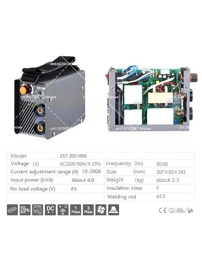 ZX7-200 10-200A 4000W Handheld Mini MMA Electric Stick Welder 220V 200A Inverter Arc IGBT Welding Machine tool
ZX7-200 10-200A 4000W Handheld Mini MMA Electric Stick Welder 220V 200A Inverter Arc IGBT Welding Machine tool
