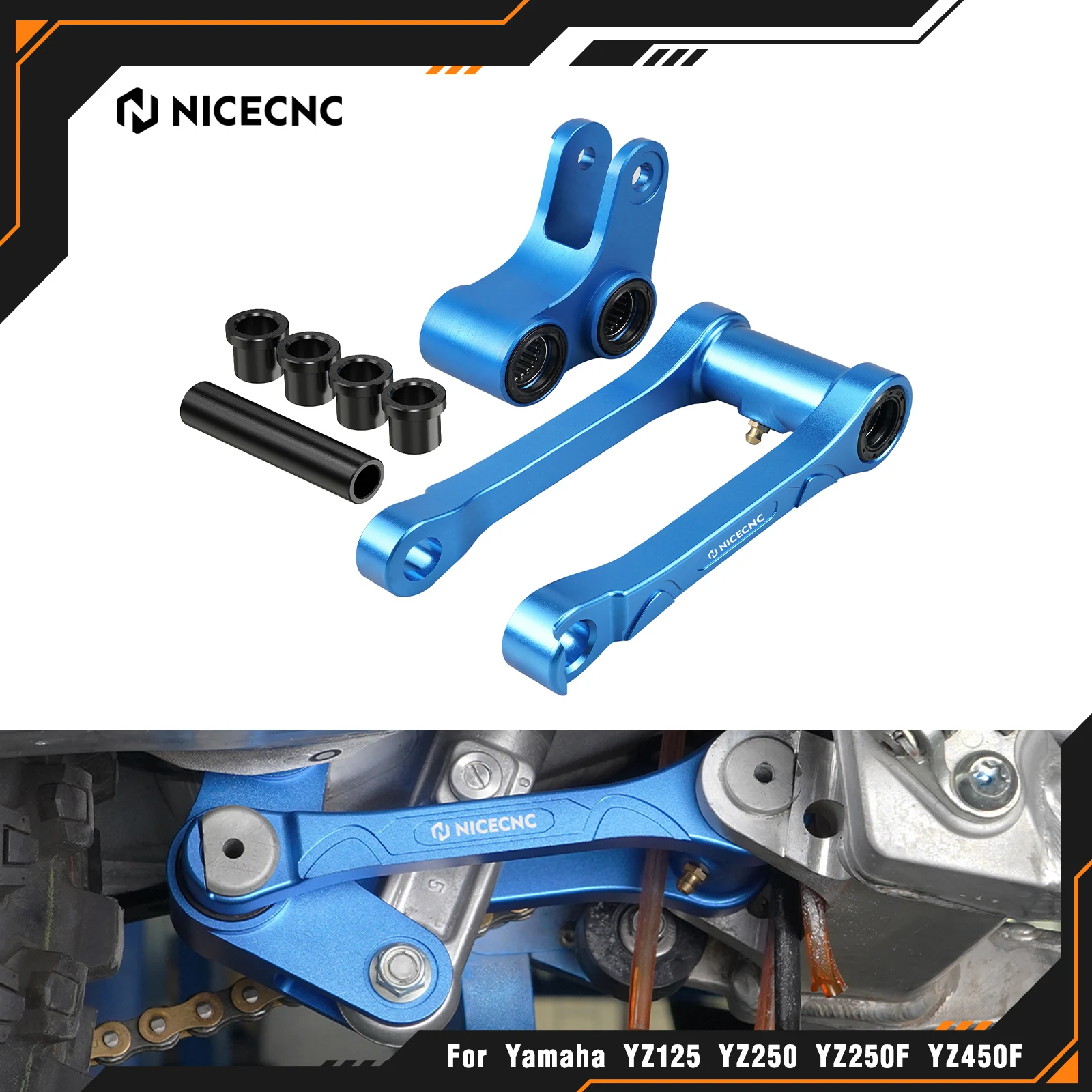 NICECNC For Yamaha YZ125 YZ250 YZ 125 250 2006-2024 YZ250X 2016-2023 YZ125X 2020-2023 WR250F WR450F 2006 1.5" Lowering Link Kit
NICECNC For Yamaha YZ125 YZ250 YZ 125 250 2006-2024 YZ250X 2016-2023 YZ125X 2020-2023 WR250F WR450F 2006 1.5" Lowering Link Kit