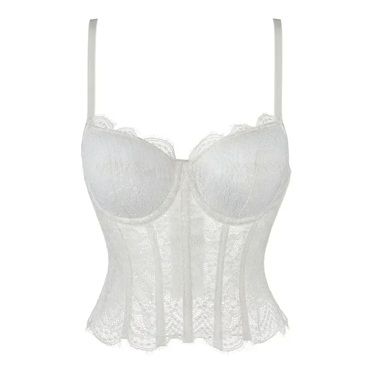 Sexy White Mesh Double Straps with Cups Corset Tops for Women's Bra Shaping Top Fashion Sleeveless Female Bustier Crop Tops
Sexy White Mesh Double Straps with Cups Corset Tops for Women's Bra Shaping Top Fashion Sleeveless Female Bustier Crop Tops